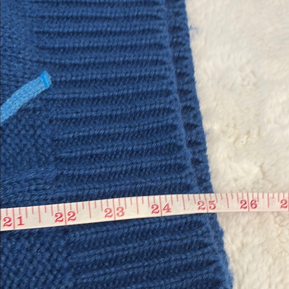 Women’s Blue Cable Knit Sweater - Picture 5 of 5